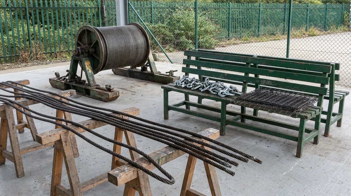 домкраты поднимают барабан перед монтажом чулка