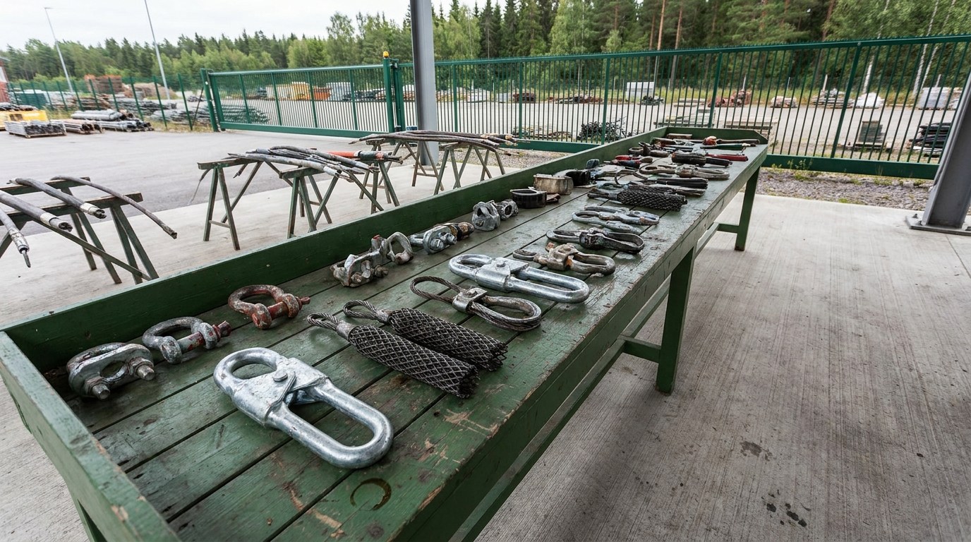 весь ряд кабельных чулков на верстаке